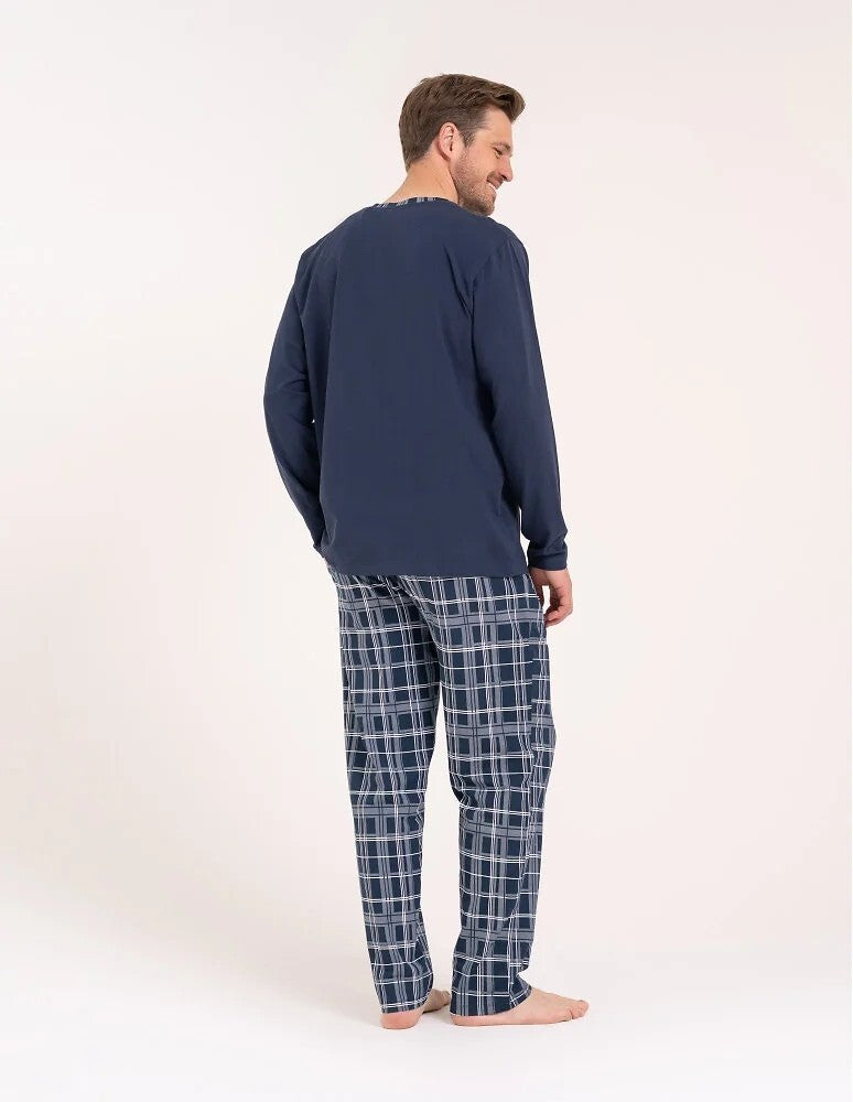 Pijama barbati din bumbac Moraj 022