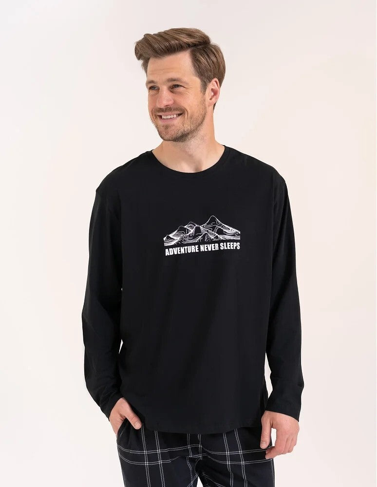 Pijama barbati din bumbac Moraj 004