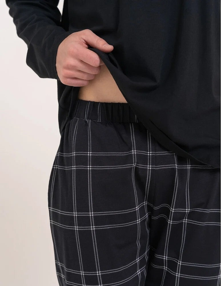 Pijama barbati din bumbac Moraj 004