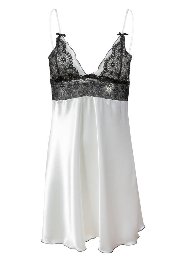 Neglijeu din Satin Ola - Romantic cu Dantelă