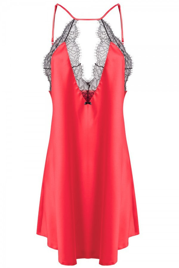 Neglijeu din Satin Tifany Roșu