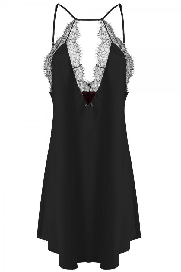 Neglijeu Tifany Negru elegant și romantic