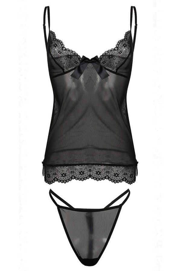 Set sexy din dantelă Elaine - Lenjerie intimă