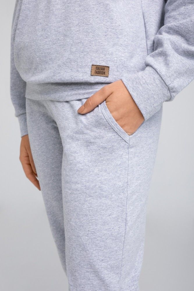 Compleu de casă Parma gri - hanorac și pantaloni