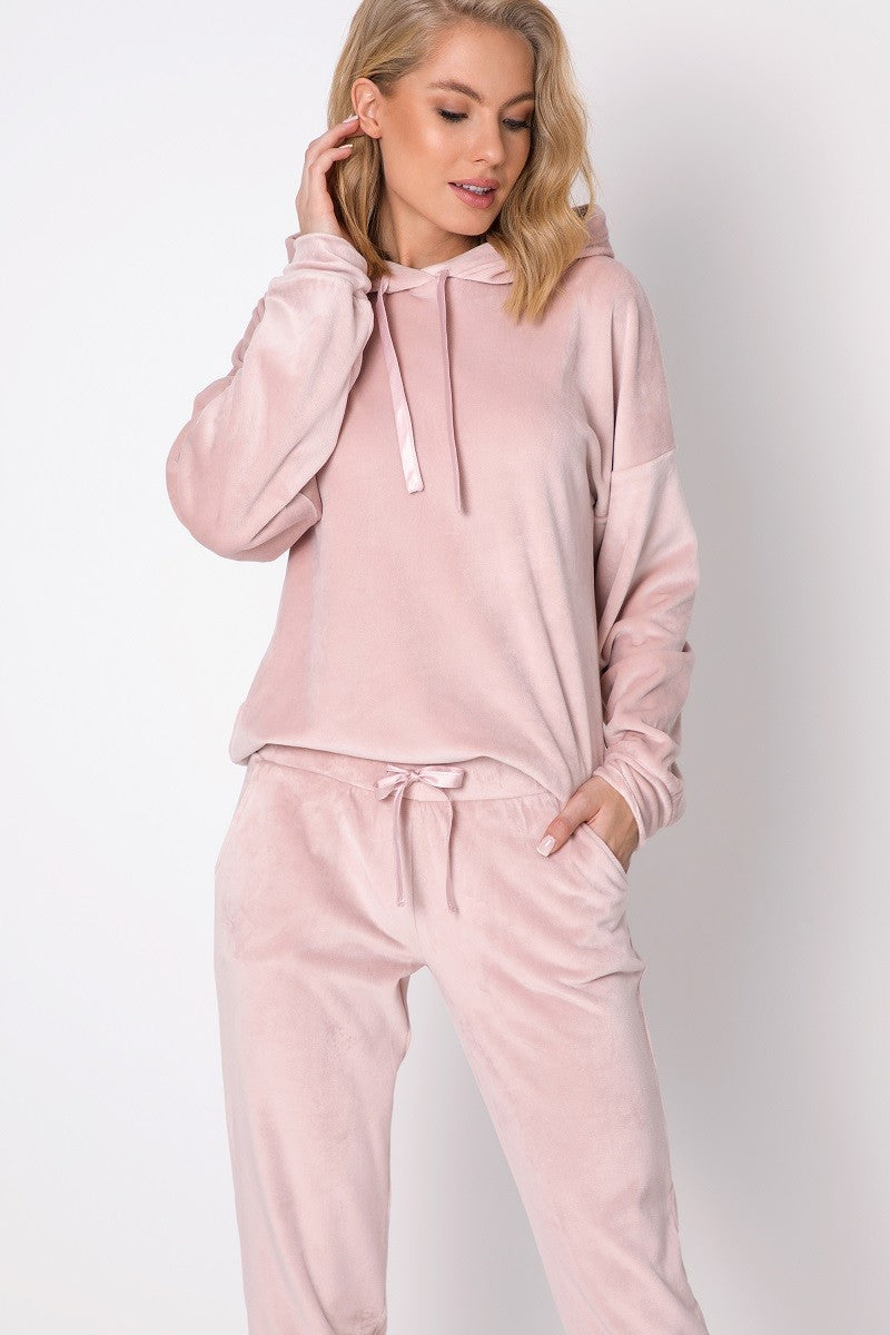 Set din Velur Alexis cu pulover și pantaloni