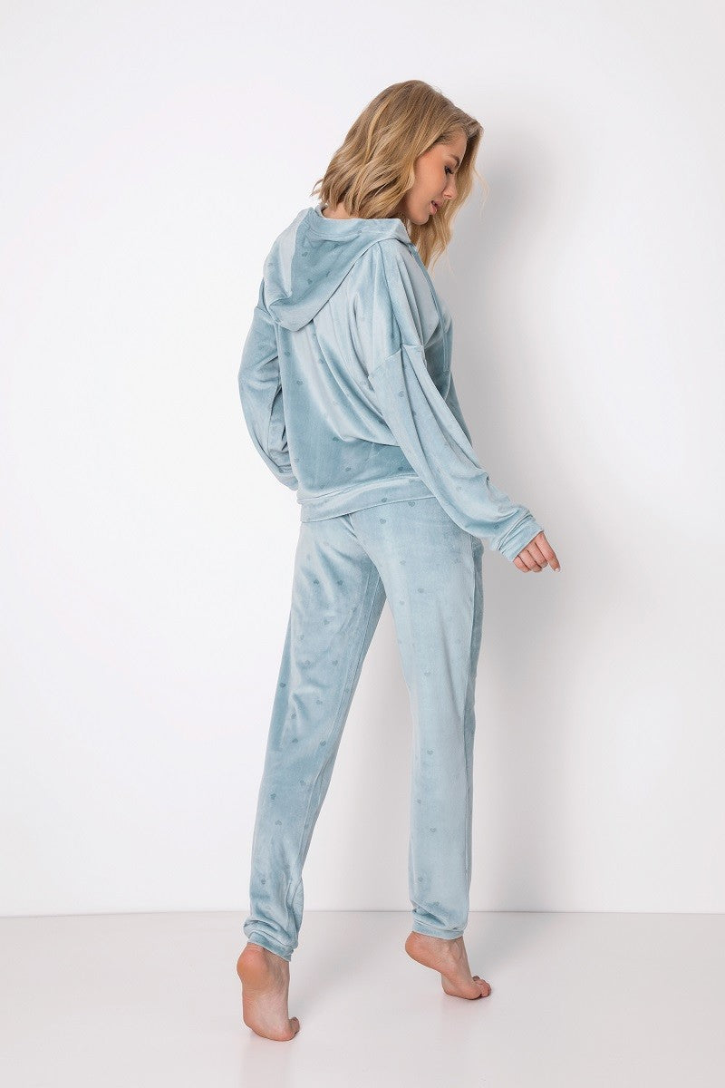 Set Velur Angelina - Glugă și Pantaloni Confortabili