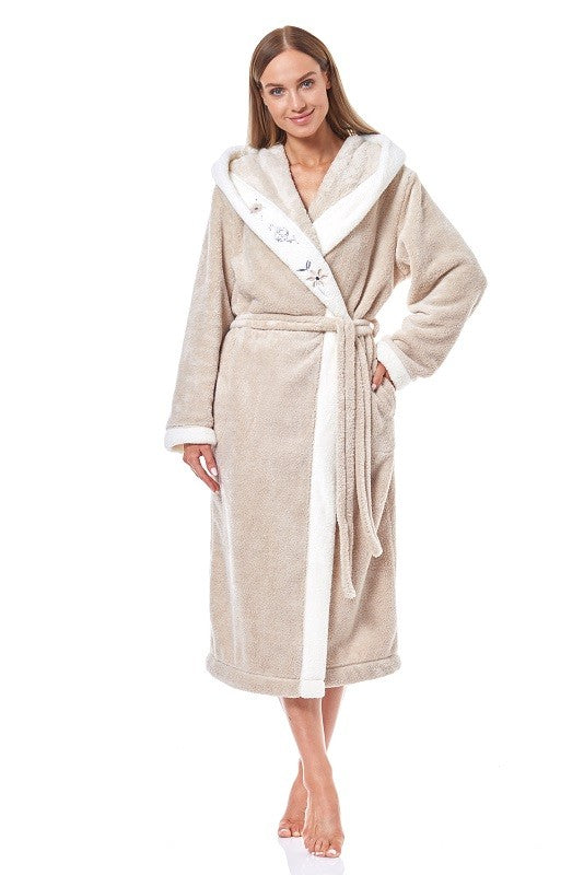 Halat de baie/casă 9145 HFT angora cu detalii moderne