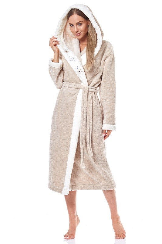 Halat de baie/casă 9145 HFT angora cu detalii moderne