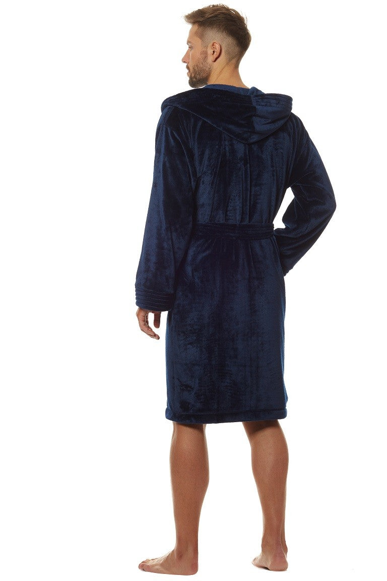 Halat de baie/casă Costa dark blue pentru bărbați