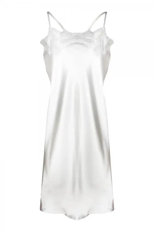 Neglijeu Satin Gloria cu Dantelă și Decolteu V