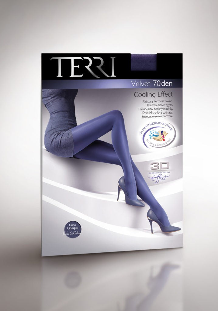 Dres TERRI Velvet 70 den cu microfibra satinată