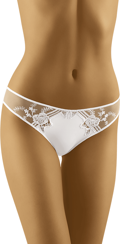 Chiloți Clasici Nora din Microfibră cu Tulle