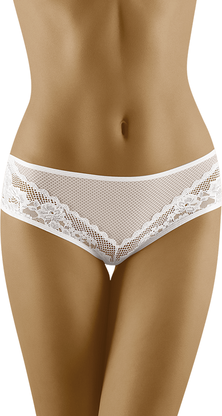 Chiloți clasici Kera din tulle și ghipură