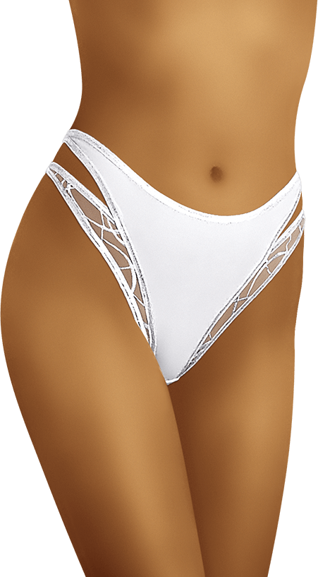 Chilot clasic Fiki din microfibră și tulle brodat