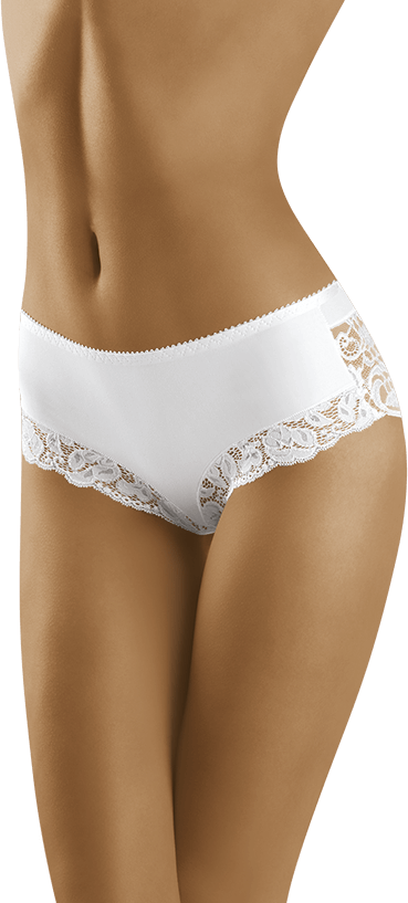 Chiloți clasici Wolbar Mimi din microfibră și dantelă