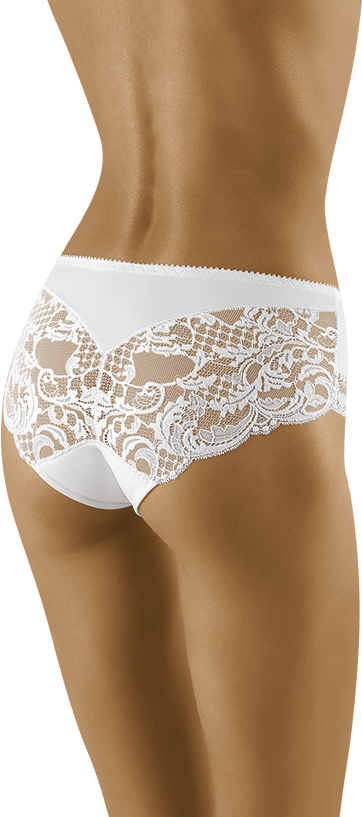 Chiloți clasici Wolbar Mimi din microfibră și dantelă