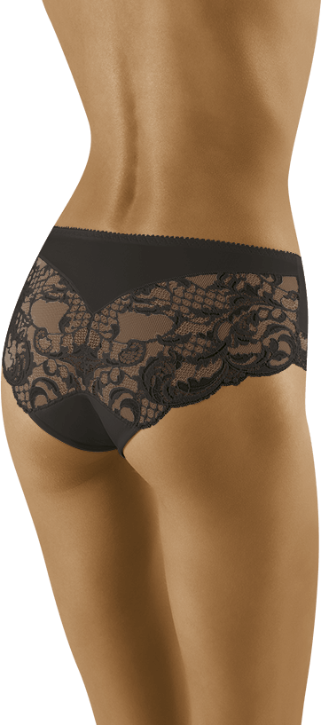 Chiloți clasici Wolbar Mimi din microfibră și dantelă