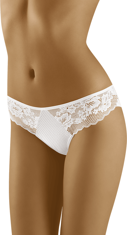 Chiloți clasici Wolbar Elsa cu dantelă florală