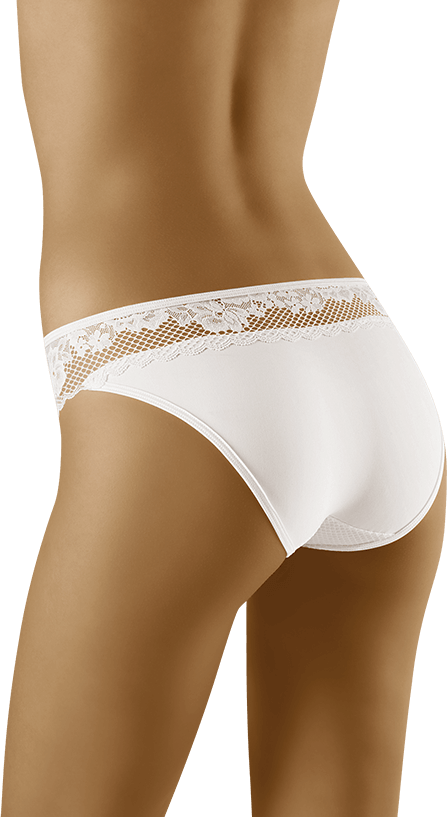 Chiloți clasici Wolbar Elsa cu dantelă florală