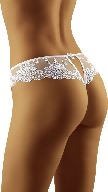 Chiloți tanga Wolbar Sartarella cu broderie elegantă