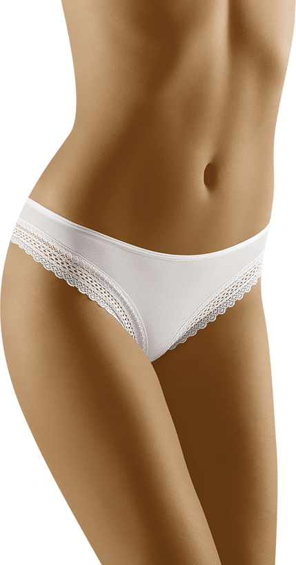 Chiloți clasici Wolbar Eco-Bu cu dantelă florală