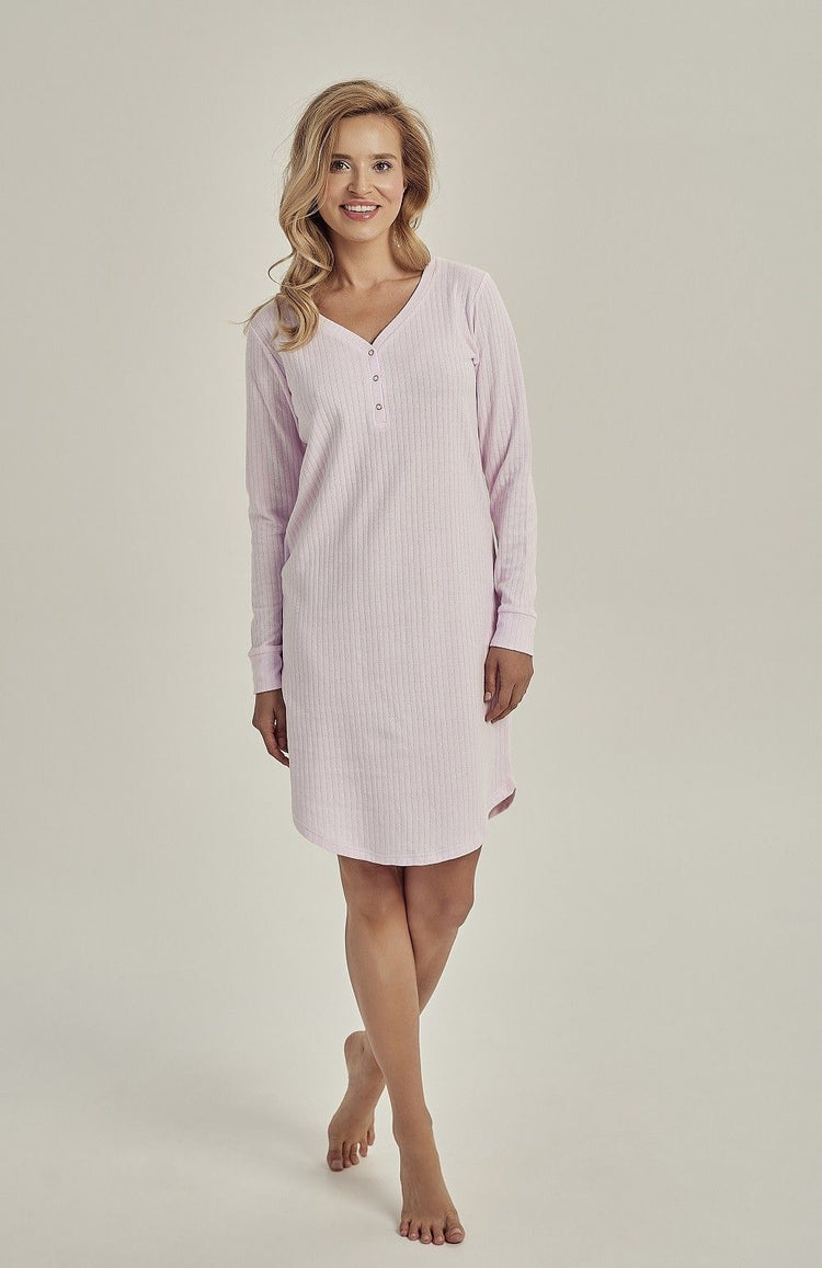 Cămașă de noapte roz Sisi 3002 din bumbac