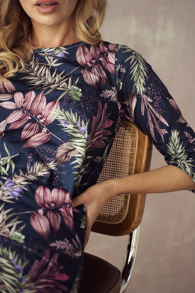 Cămașă de noapte bumbac Vivian 2980, imprimeu floral