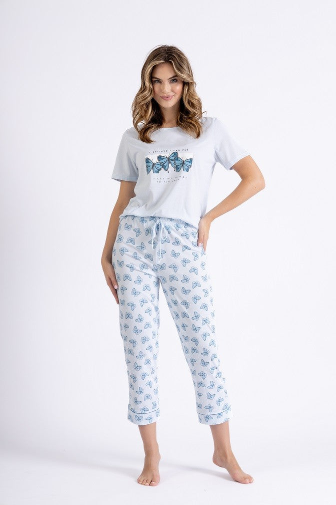 Pijama din bumbac Solin 1444 pentru dame