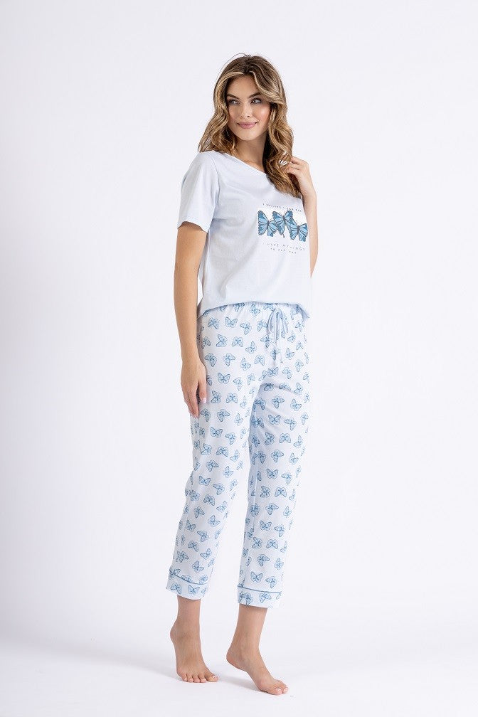 Pijama din bumbac Solin 1444 pentru dame