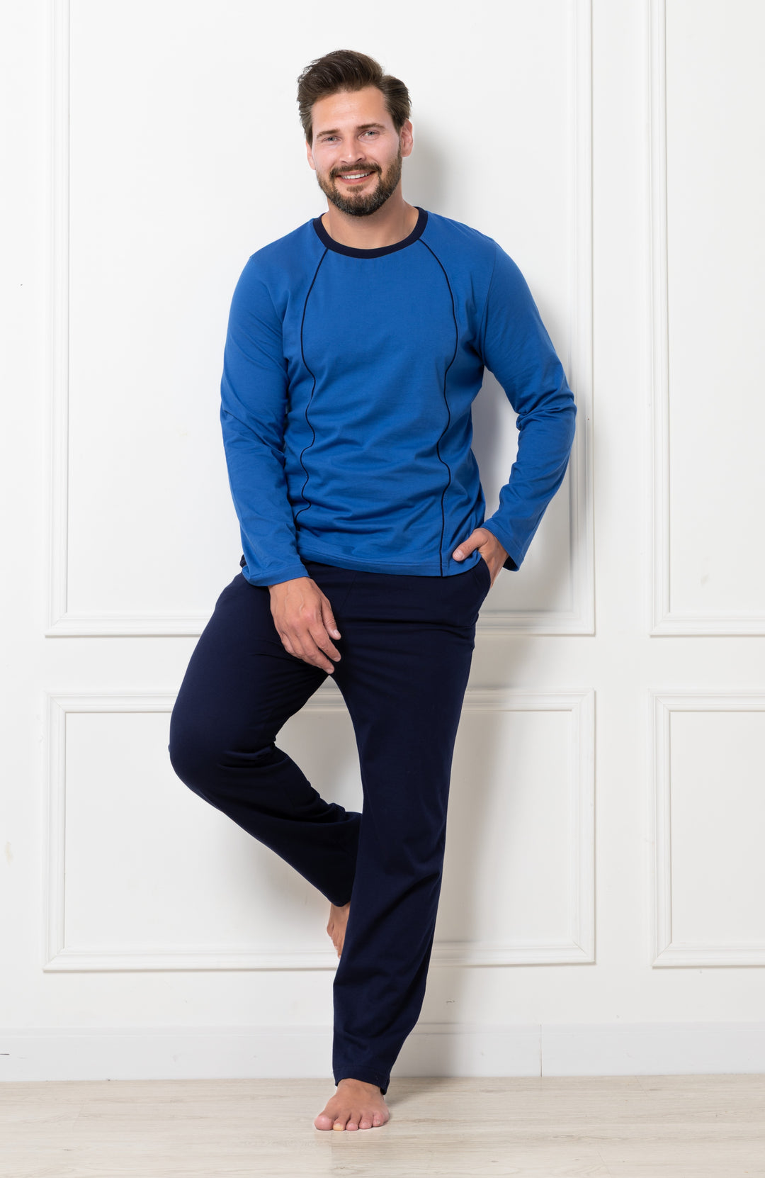 Pijama barbati Fabian 1826 albastra
