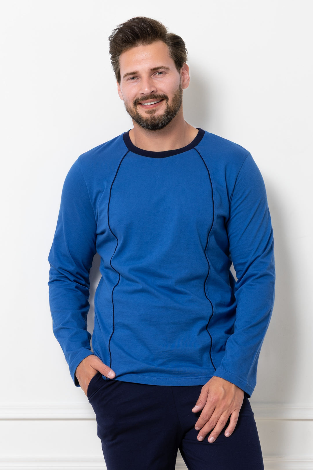 Pijama barbati Fabian 1826 albastra