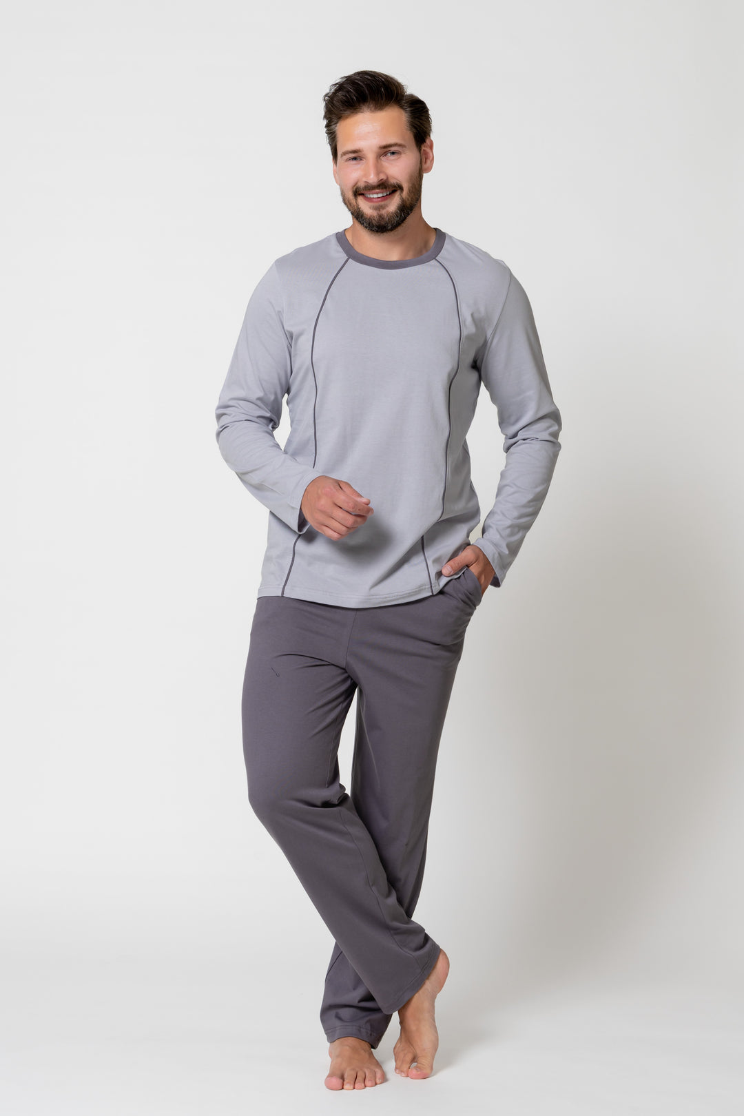 Pijama barbati Fabian 1826 gri