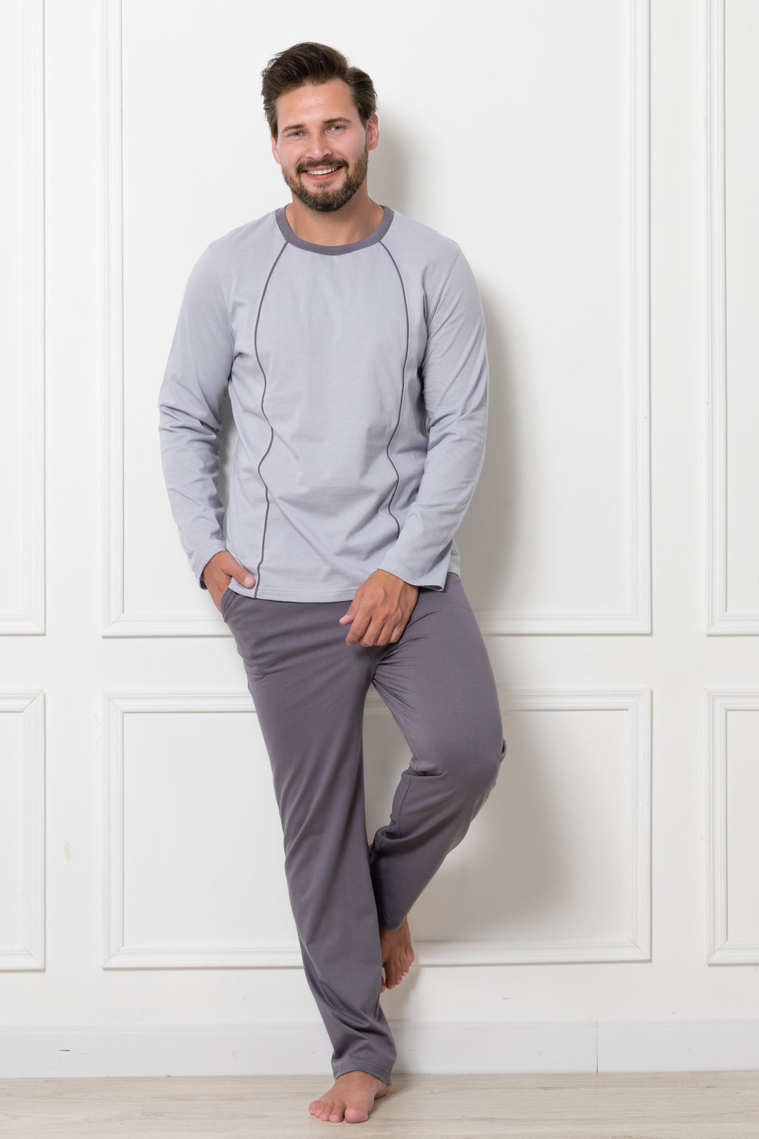 Pijama barbati Fabian 1826 gri
