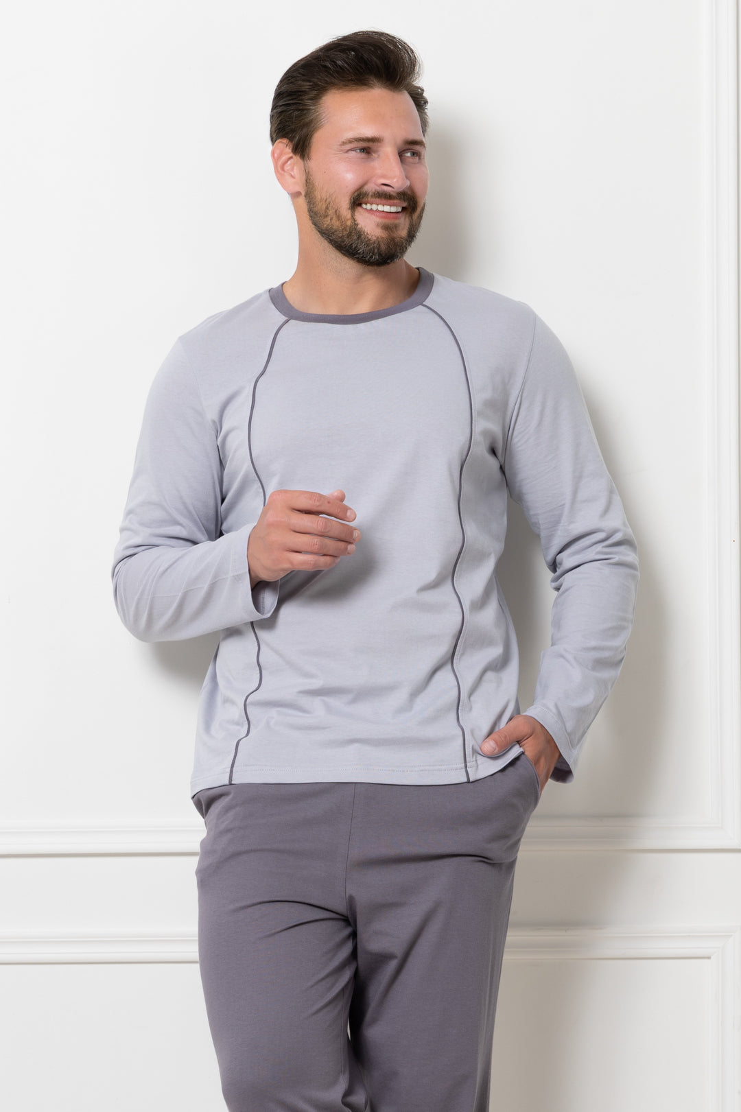 Pijama barbati Fabian 1826 gri